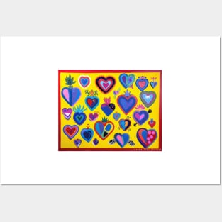 Corazones de Colores Posters and Art